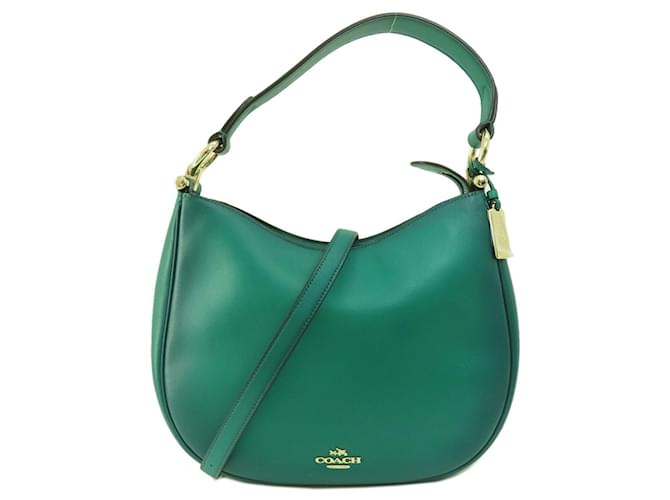 Coach Treinador Verde Couro  ref.1429016