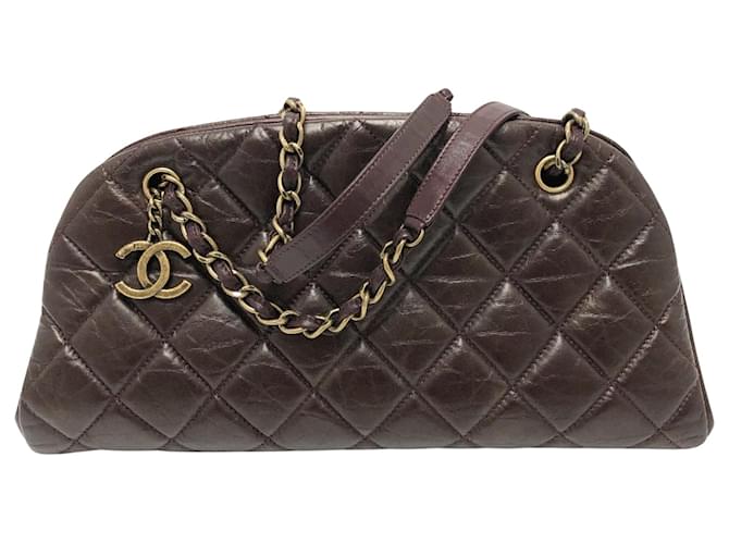 Chanel Mademoiselle Brown Leather  ref.1429034