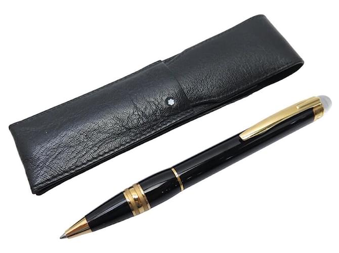 CANETA ESFEROGRAFICA MONTBLANC STARWALKER RED GOLD 105653 RESINA ESTOJO Preto ref.1429078 Joli Closet