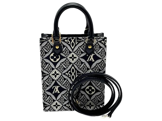 Louis Vuitton Sac plat Black Cloth  ref.1429273