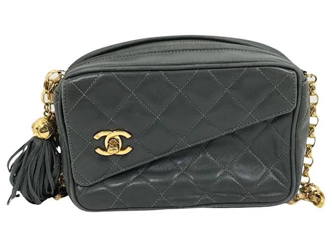 Camera Caméra Chanel Cuir Noir  ref.1429309