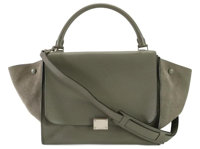 Céline Trapèze Marrone Pelle  ref.1429310