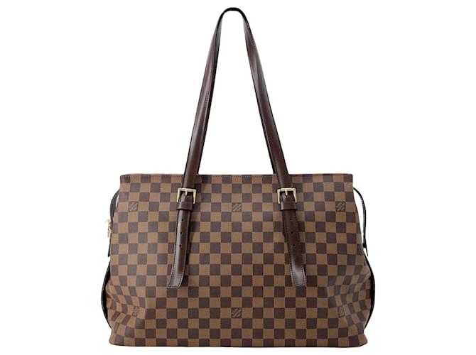 Louis Vuitton Chelsea Braun Leinwand  ref.1429359