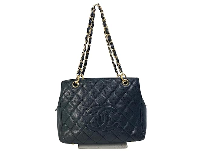 Timeless Chanel PST (Petite Shopping Tote) Black Leather  ref.1429375