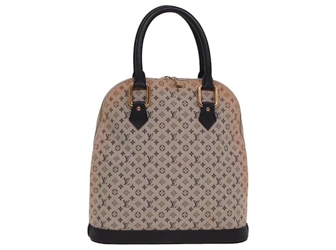 LOUIS VUITTON Monogram Mini Alma Haut Bolsa de Mão Azul M92202 LV Auth 78719  ref.1429439