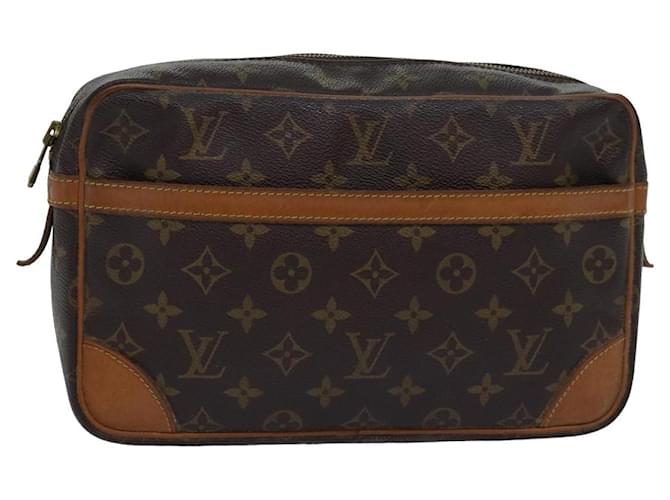 LOUIS VUITTON Pochette Compiegne 28 M51845 LV Auth 78387 Toile Monogramme  ref.1429450