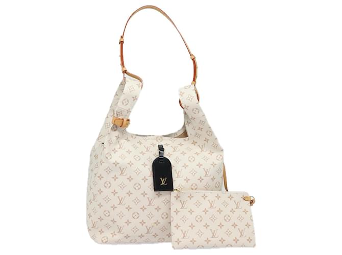 LOUIS VUITTON Monogram Dune Atlantis GM Sac Tote Blanc M24409 LV Auth 75395S Toile  ref.1429454