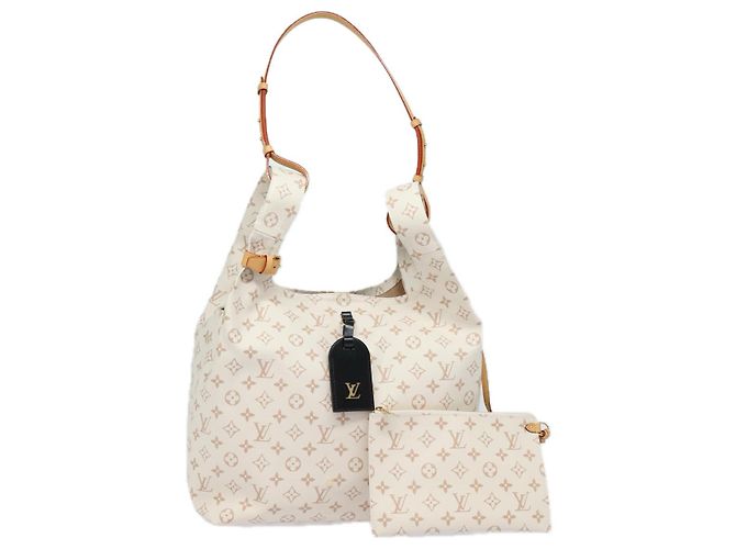 LOUIS VUITTON Monogram Dune Atlantis GM Borsa Tote Bianca M24409 LV Auth 75395S Bianco