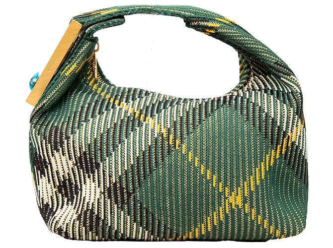 Borsa Duffle Mini Peg Burberry Multicolore