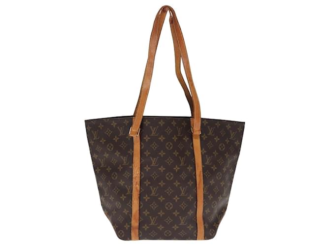 LOUIS VUITTON Monogram Sac Shopping Tote Bag M51108 LV Auth 77621