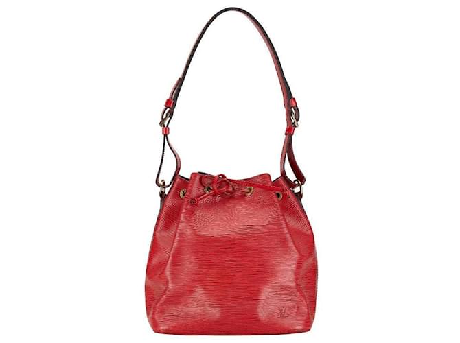 Noe Bolso de hombro de cuero Epi Petit Noé M59017 de Louis Vuitton en muy buen estado Roja  ref.1429754