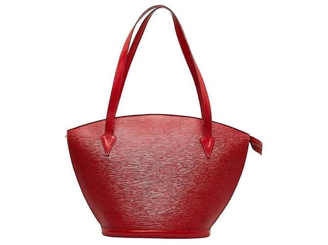 Saint Jacques Louis Vuitton Leder Saint-Jacques Einkaufstasche M52267 in gutem Zustand Rot  ref.1429758