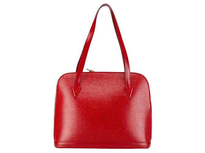 Sac fourre-tout Louis Vuitton en cuir Epi rouge M52287 en très bon état  ref.1429771