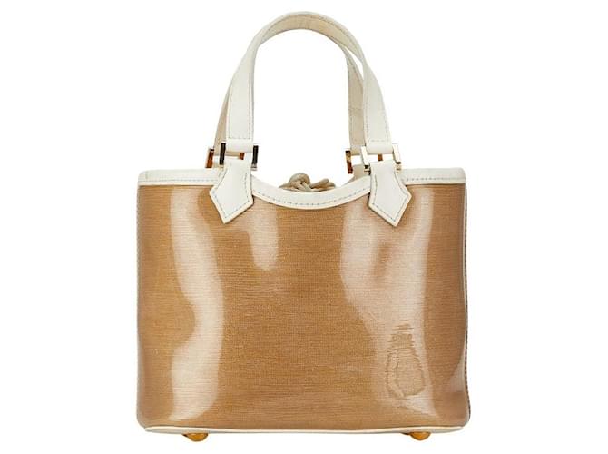 Louis Vuitton Epi Plage Mini Lagoon Bay Handbag M92473 in Good Condition Beige Plastic  ref.1429793