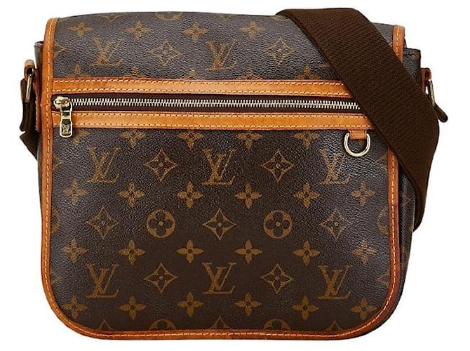 Bolsa mensageiro Louis Vuitton Monogram Bosphore PM M40106 em boas condições Marrom Plástico  ref.1429795