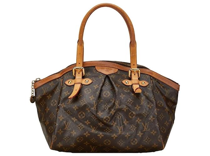 Louis Vuitton Tivoli GM Handbag M40144 Brown PVC Leather in Good Condition Plastic  ref.1429798