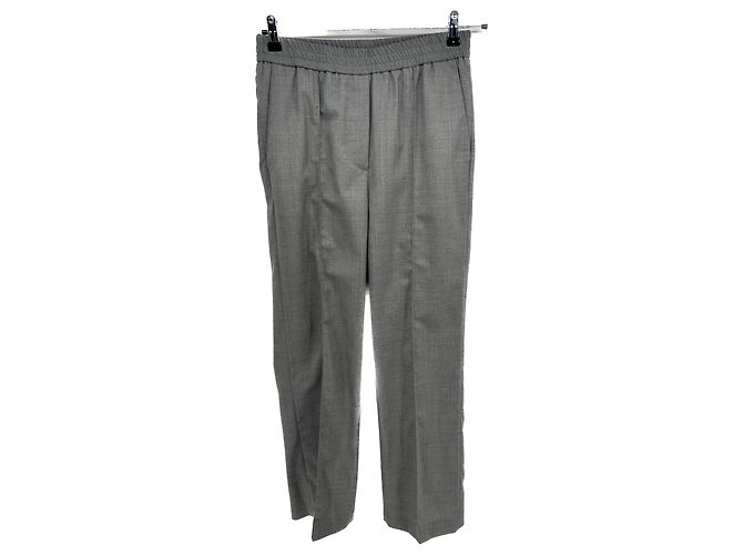 Autre Marque Arket-Hosen T.FR 38 Wolle Grau