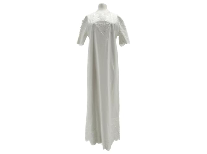 Autre Marque Loulou studio dresses T.International S Cotton White  ref.1429875