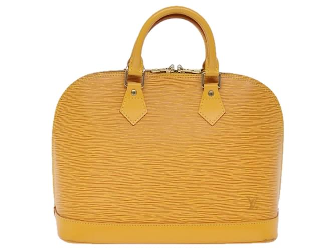 Louis Vuitton Alma Amarillo Cuero  ref.1429900