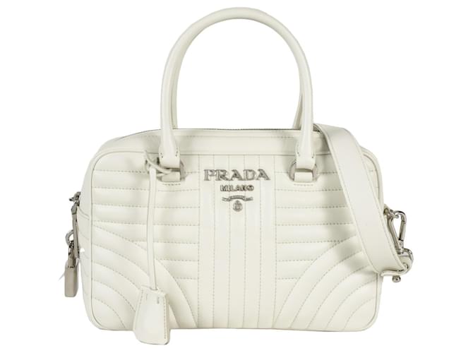 Prada Diagramme White Leather ref.1429919 Joli Closet