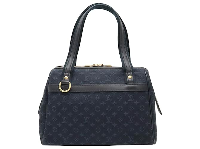 Louis Vuitton Josephine Marineblau Leinwand  ref.1430076