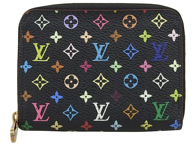 Louis Vuitton Porte monnaie Zippy Toile Noir  ref.1430095