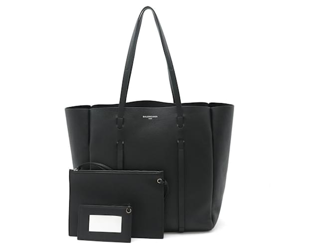 Everyday Balenciaga Quotidien Cuir Noir  ref.1430121