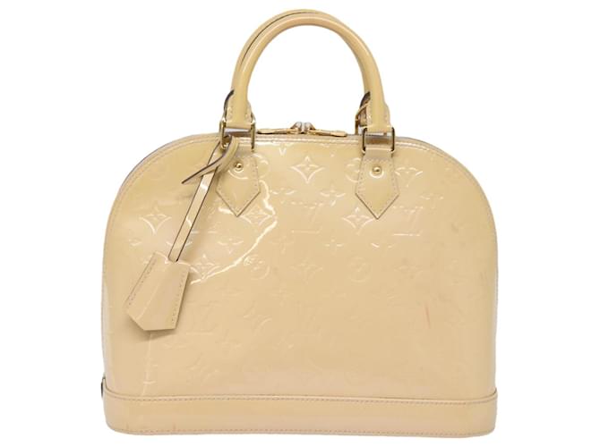 Louis Vuitton Alma Beige Patent leather  ref.1430185