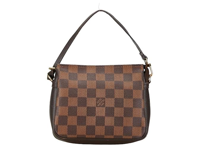 Trousse de maquiagem Louis Vuitton Marrom Lona  ref.1430292