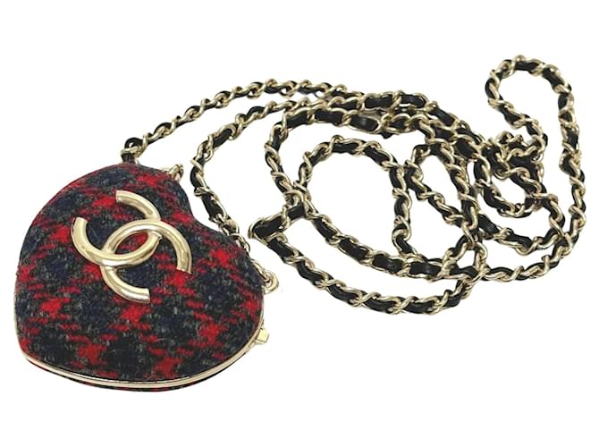 Chanel Coco Mark Red Tweed  ref.1430298