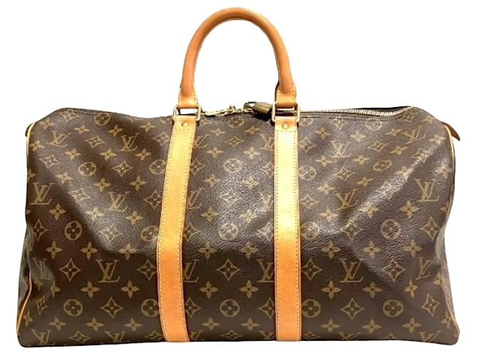 Louis Vuitton Keepall 45 Brown Cloth  ref.1430318