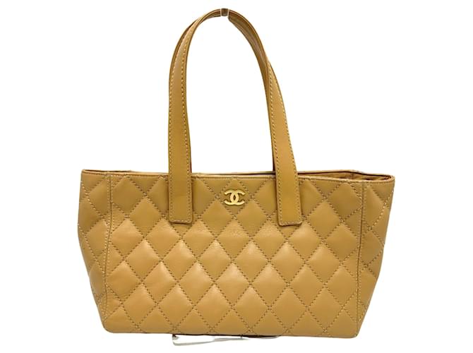 Chanel Wild stitch Cuir Beige  ref.1430336