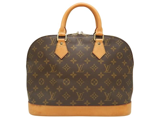 Louis Vuitton Alma Castaño Lienzo  ref.1430424