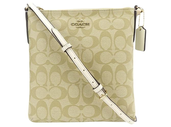 Coach Signature Beige Cloth  ref.1430425