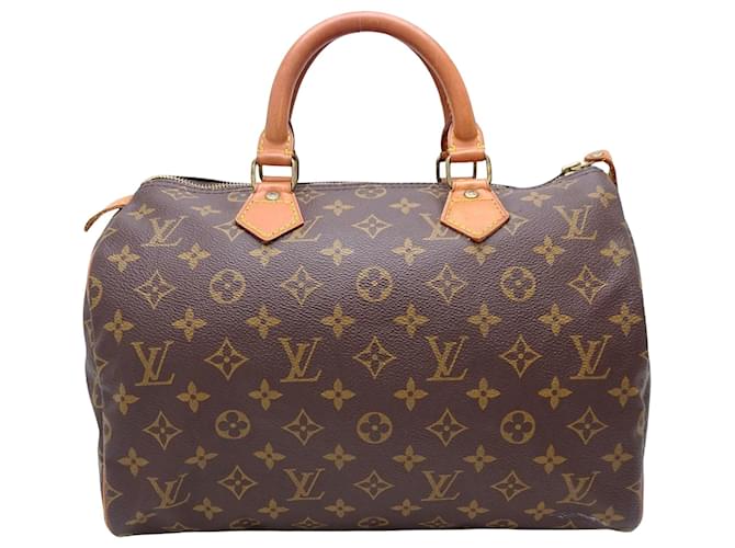 Louis Vuitton Speedy 30 Castaño Lienzo  ref.1430431