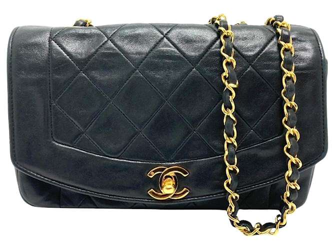 Chanel Diana Cuir Noir  ref.1430441