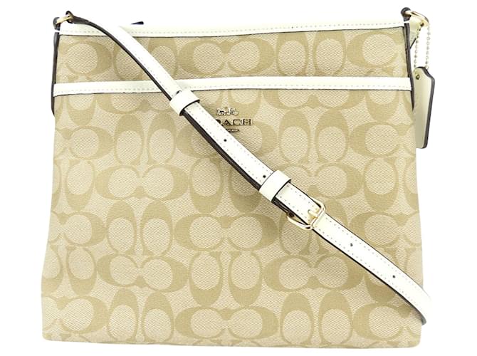 Coach Signature Beige Cloth  ref.1430474