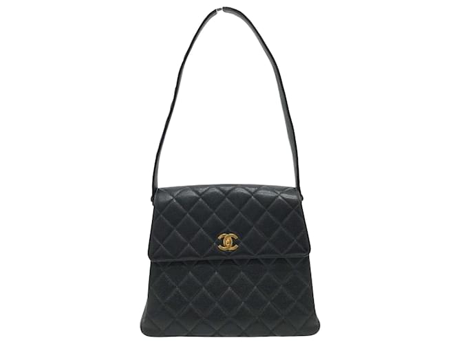 Classique Chanel Matelassé Cuir Noir  ref.1430484