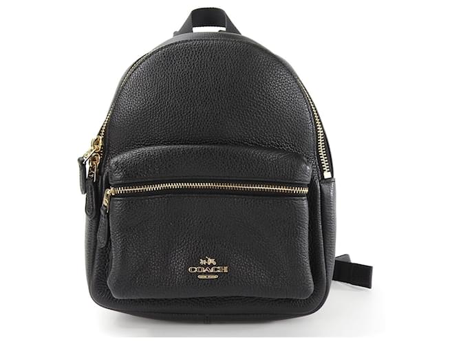 Coach Treinador Charlie Preto Couro  ref.1430529