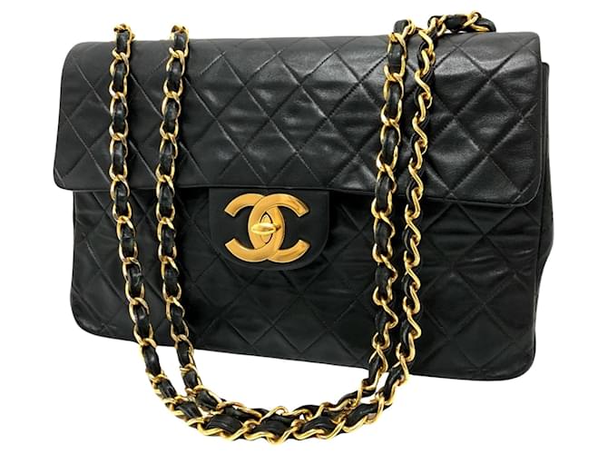 Chanel Timeless Black Leather  ref.1430567