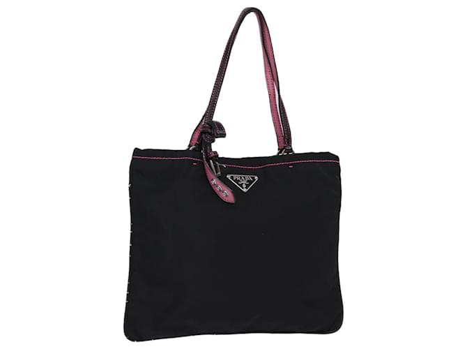 PRADA Borsa a mano in nylon nero Auth 77758  ref.1430646