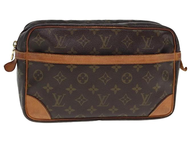 LOUIS VUITTON Monogram Compiegne 28 Clutch Bag M51845 LV Auth am6407 Cloth  ref.1430650