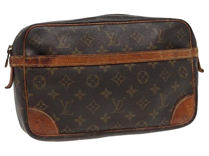 LOUIS VUITTON Monogram Compiegne 28 Clutch Bag M51845 LV Auth 78311 Cloth  ref.1430677