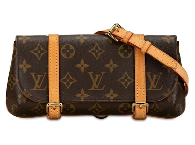 Louis Vuitton Pochette Marelle Brown Cloth  ref.1430876