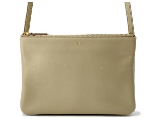 Céline Trio Beige Leather  ref.1430962