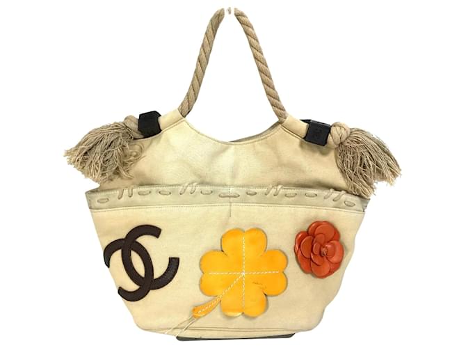 Timeless Chanel Cabas Beige Cloth  ref.1430971