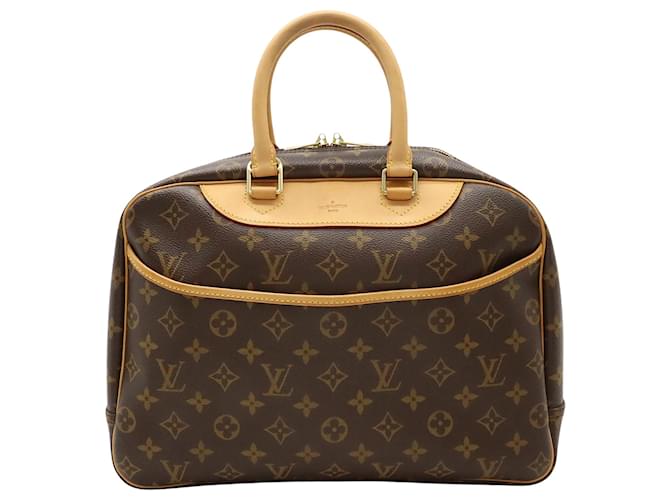 Louis Vuitton Deauville Castaño Lienzo  ref.1430996