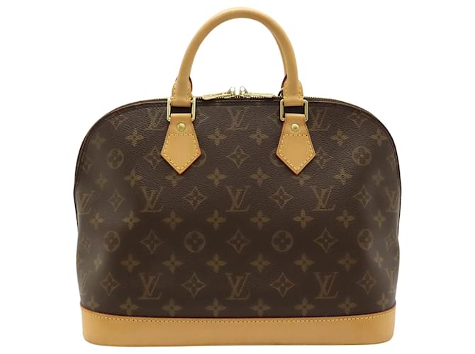 Louis Vuitton Alma Marrom Lona  ref.1431028