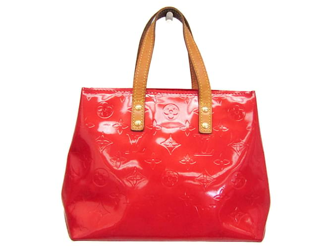 Louis Vuitton Reade Cuir vernis Rouge  ref.1431582