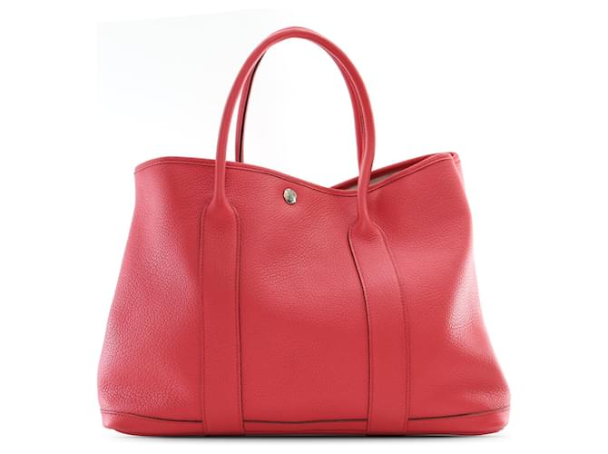 Garden Hermès Sac de Jardin Party 36 en Negonda Rose Cuir Veau façon poulain  ref.1431714